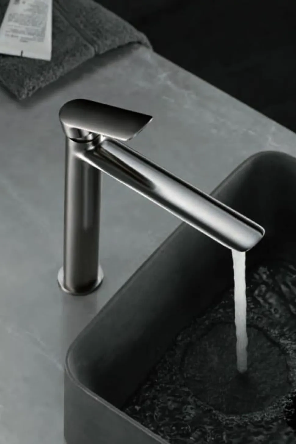 Monomando Lavabo Alto Ural Níquel Cepillado – BDG040-3NQ – Imex