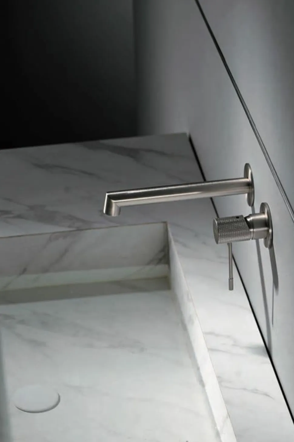 Monomando Lavabo Empotrado Line Níquel Cepillado – GLD038/NQ – Imex