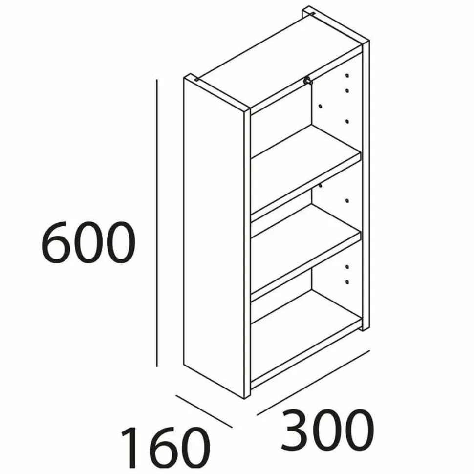 Mueble Auxiliar 1 Puerta 30x16x60 Cm – Infinity – Salgar