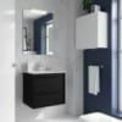 Mueble Suspendido 2 Cajones Y Lavabo De Porcelana – Attila – Salgar