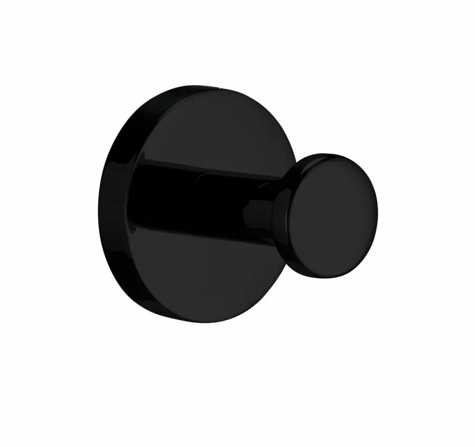 Percha De Pegar – Negro Mate Modelo Eco – 6568081 – Manillons Torrent