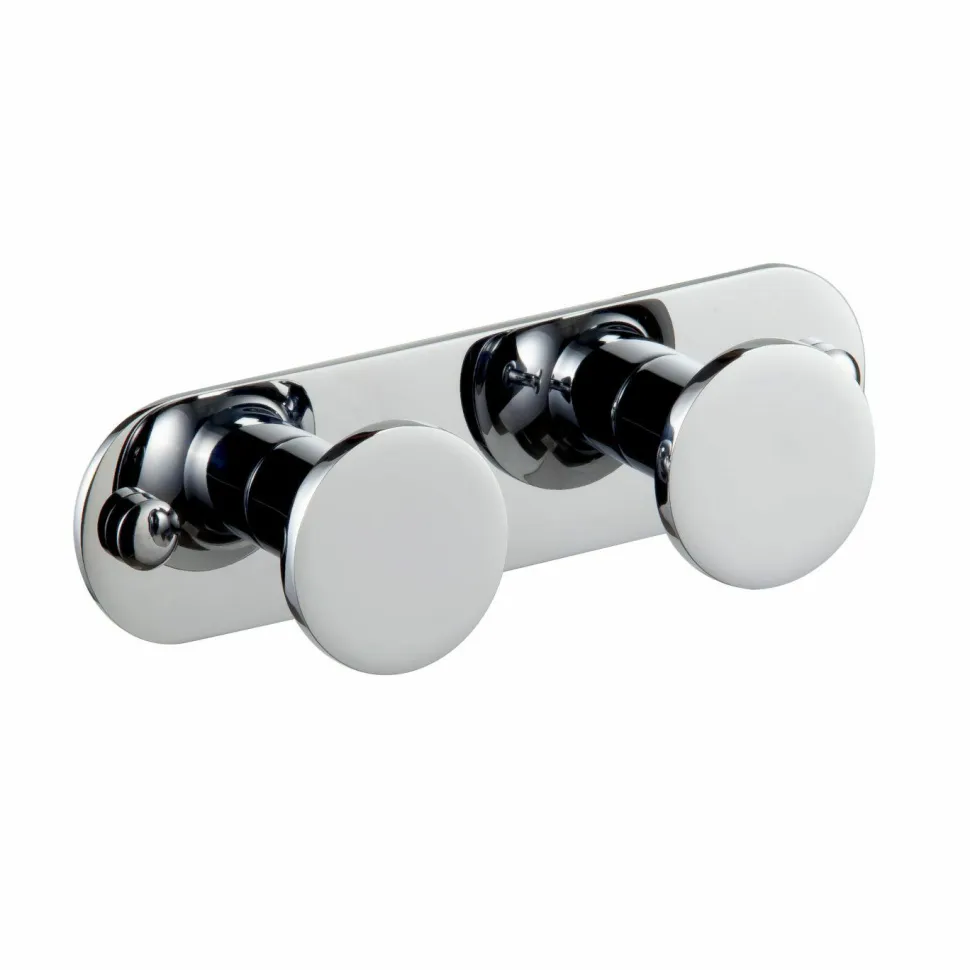 Percha Doble – Cromo Modelo Bassic – 1519002 – Manillons Torrent