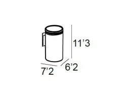 Portacepillos Pared Adh – Cromo Modelo Carmen – 6666002 – Manillons Torrent