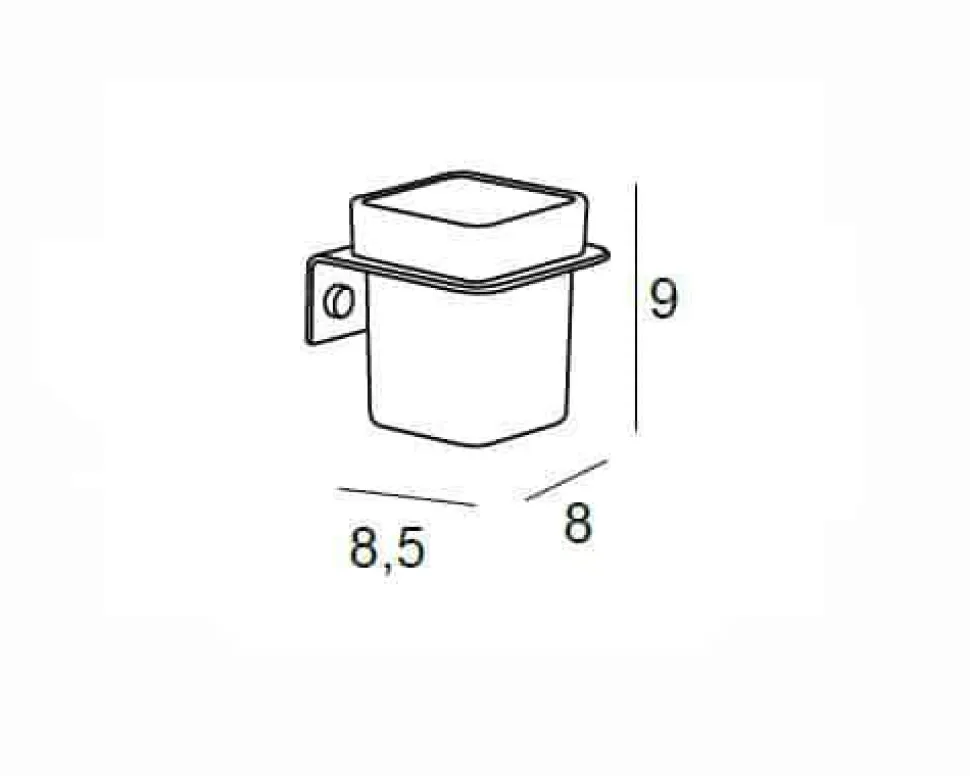 Portacepillos Pared – Basic – Manillons Torrent