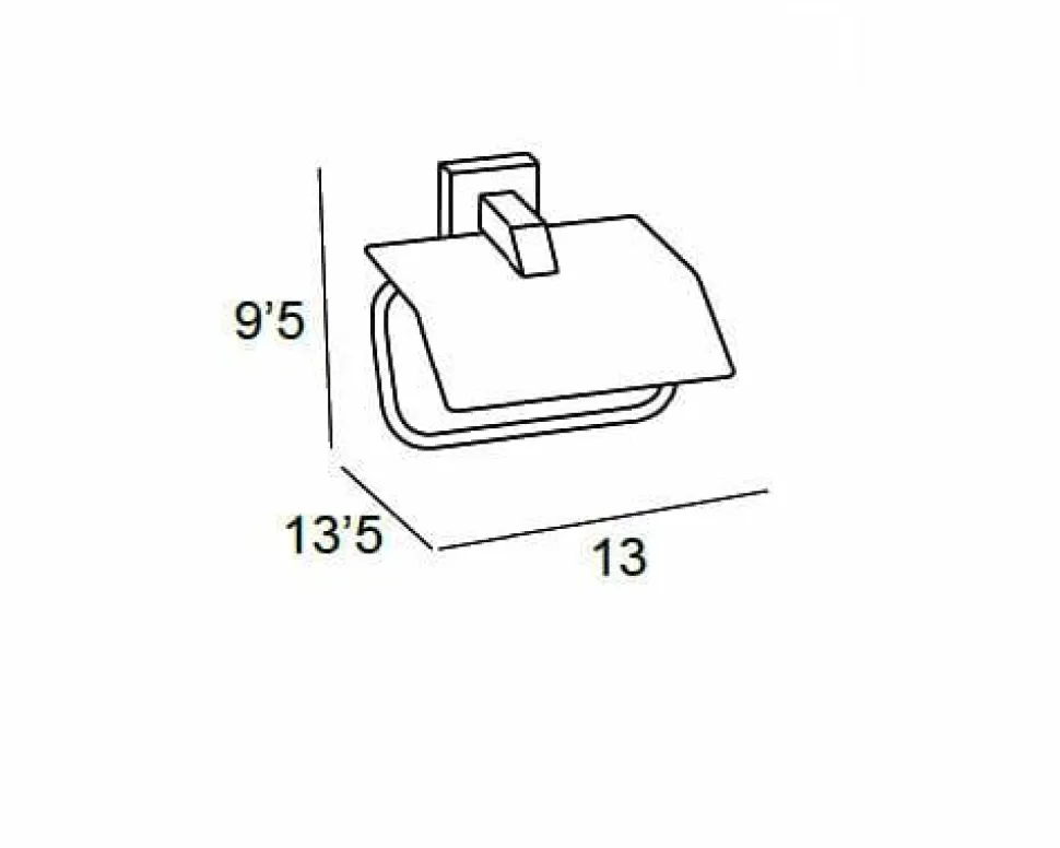 Portarrollos – Cromo Modelo Lissa – 6204002 – Manillons Torrent