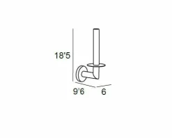 Portarrollos Reserva – Negro Mate. Modelo Eco – 6538081 – Manillons Torrent