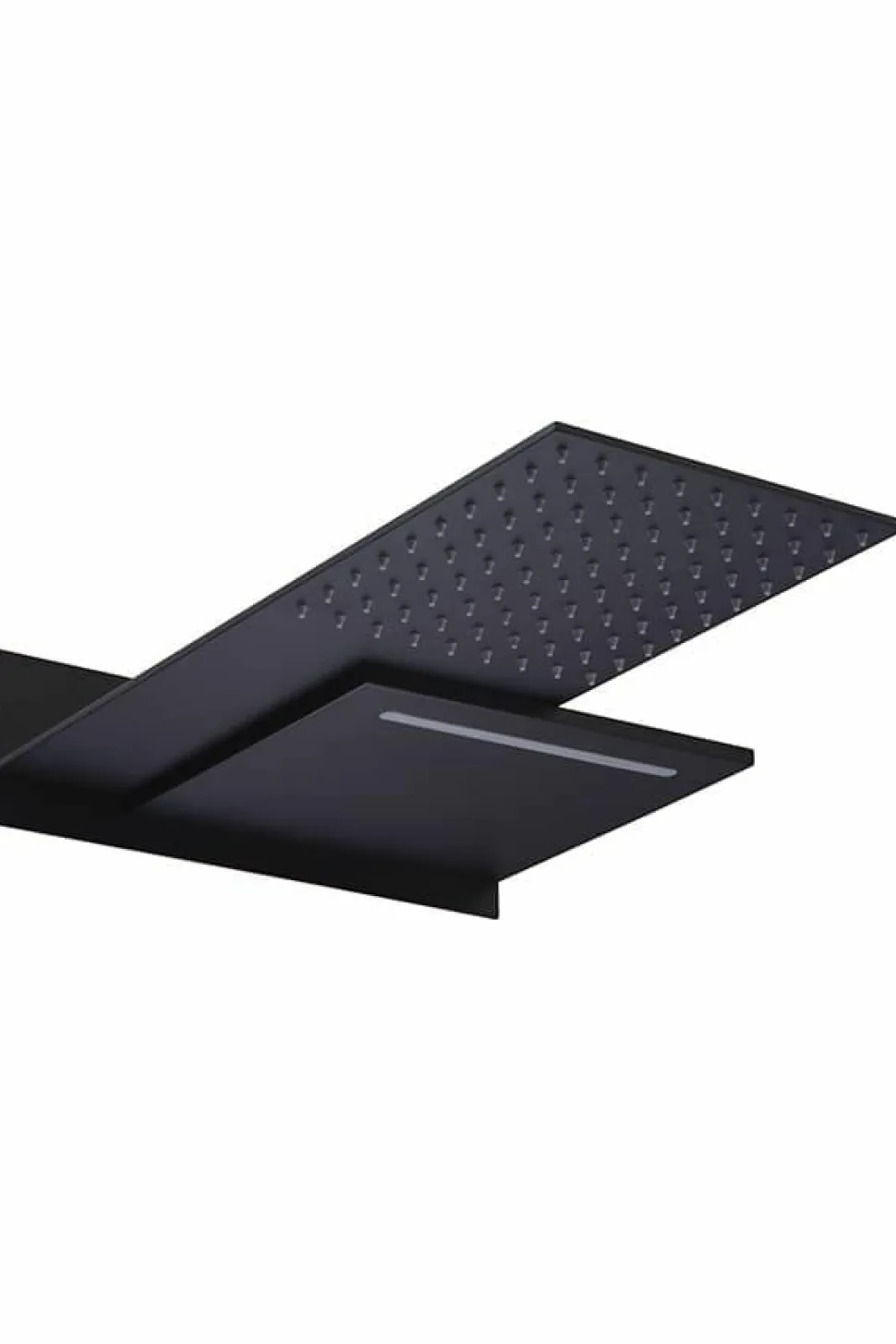 Rociador Cuadrado Salida Pared 2 Funciones Negro M – RPS490/NG – Imex