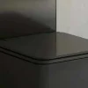 Tapa Y Asiento Con Caida Amortiguada Para Inodoro Pisa Negro – Aquore
