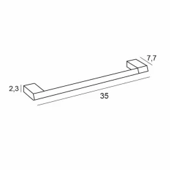 Toallero Barra 35 Cm – Marina – Manillons Torrent