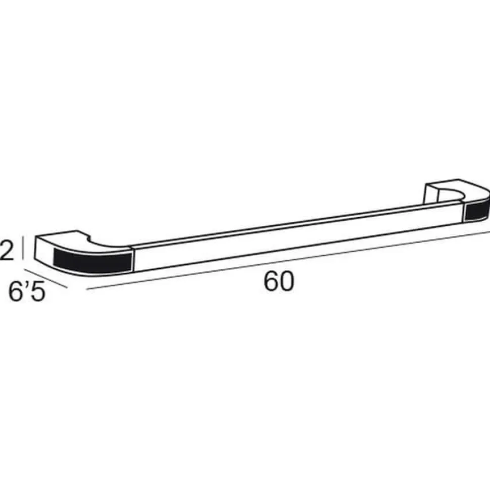 Toallero Barra Cristal 60 Cm – Carmen – Manillons Torrent