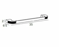 Toallero Barra 35 – Cromo/Oro Modelo Carmen – 6631003 – Manillons Torrent