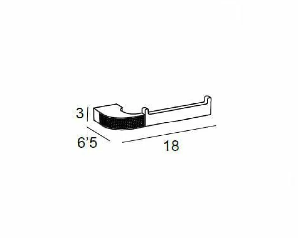 Toallero Bidet – Cromo Modelo Carmen – 6612002 – Manillons Torrent