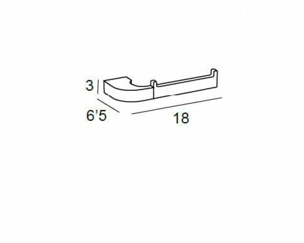 Toallero Bidet – Cromo Modelo Lys – 6712002 – Manillons Torrent