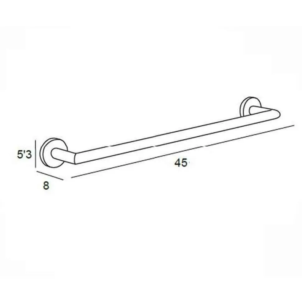 Toallero En Forma De Barra 45 Cm – Eco – Manillons Torrent